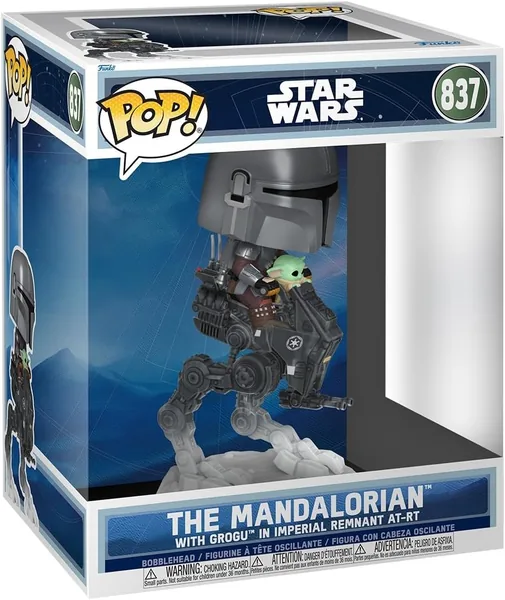 Funko POP! Rides Deluxe: Star Wars - The Mandalorian & Grogu in Imperial Remnant AT-RT
