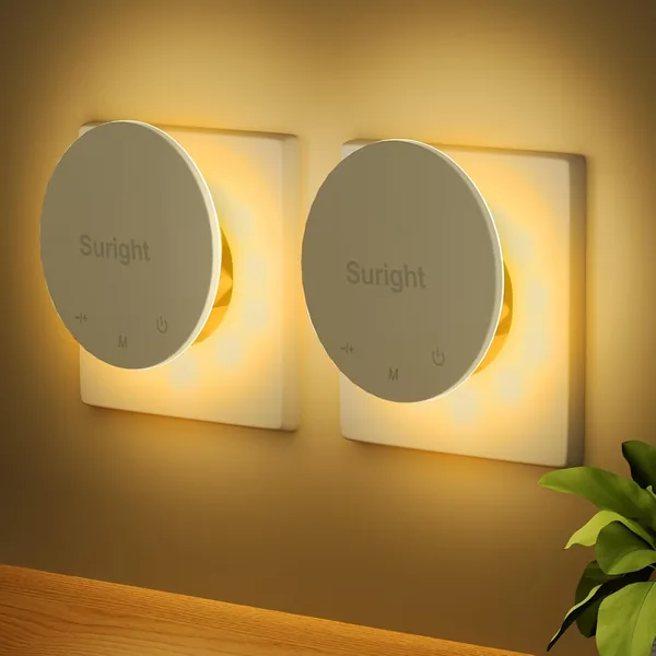 Suright Pack of 2 Night Light Sockets