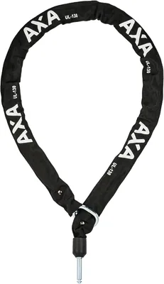 AXA ULC 130 Inlegketting voor Raamvergrendelingen, Lengte 130 cm, 5,5 mm Hardane Stalen Kettinglinks, Zwart - Best Deal