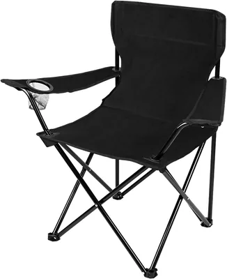 Deli Outdoor Camping Chair 50x50x80cm, Black, 80kg Capacity - Best Deal