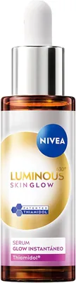 NIVEA Serum Glow Instantáneo 30 ml: Ultraligero Triple Acción con Thiamidol, Niacinamida y Aloe Vera. Unifica el Tono de la Piel