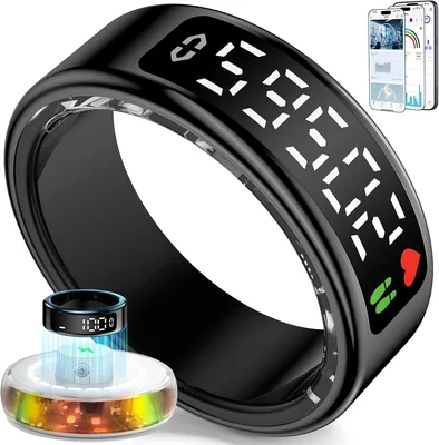 Gulemfy Smart Ring LED Display Fitness Ring Best Deal