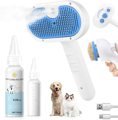 Pet Steam Brush 36% Off - Shedding Groomer