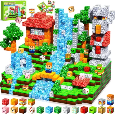 Bloques Magnéticos Pourbibi para Niños, Juguetes Magnéticos Infantiles, Desde 3 Años, Construcciones Magnéticas, Estilo Montessor