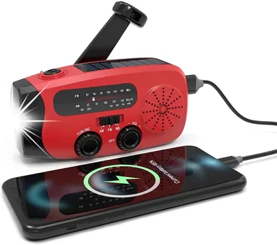 Wind Up Radio Torch - Solar Hand Crank Emergency Radio