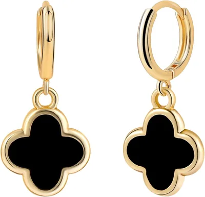 Clover Earrings 66% Off - 14K Gold Plated Drop Dangle