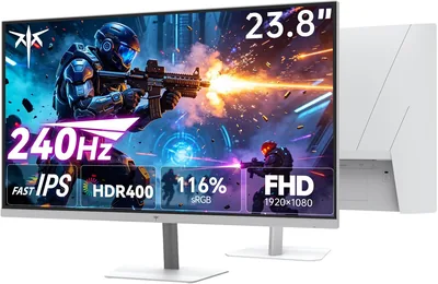 KTC 24 Inch PC Gamer Screen | FHD@240Hz | Fast IPS Panel | 1ms Response Time (MPRT) | Brightness 400