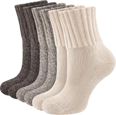 Niorasen Thermal Socks 3 Pairs Winter Crew Socks