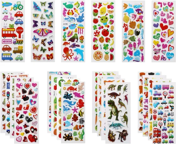 Mumoobear 3D Stickers for Kids