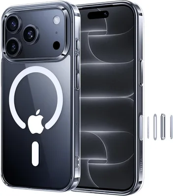 NIMASO iPhone 18 Pro/17 Pro用 マグネティック 透明ケース NSC25G1884 カメラコントロールカバー