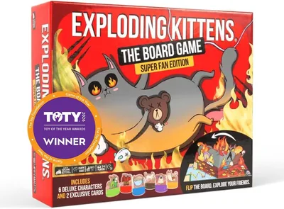 Exploding Kittens Board Game, 2-6 Players, Age 7+