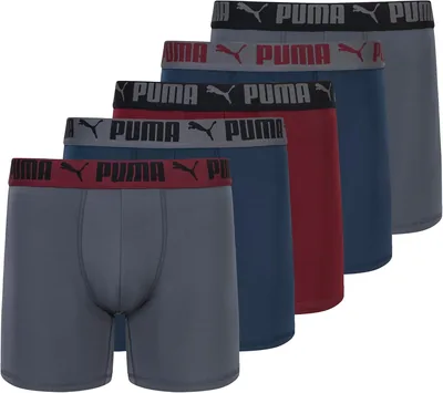 Puma 5 Pack Performance Boxer Briefs Ropa Interior Hombre - 19% Descuento