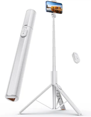 ANXRE 180 cm Trípode para Móvil con Mandó a Distancia, NT79 Monopié para Selfies | Extensible, Alto y Portátil para Viajar/Vid