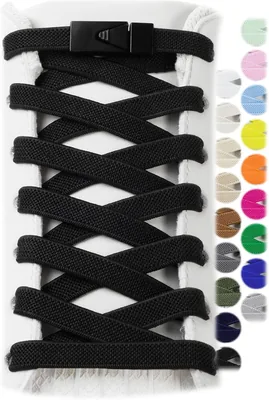 Laces élastiques Stepace, 2 paires sans nouer pour chaussures de sport, adultes et enfants, 8mm, une taille