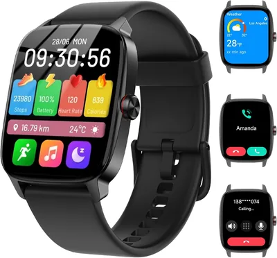 Smart Watch Men Women Bluetooth Call AI Voice 1.85" HD Fitness Tracker Best Deal