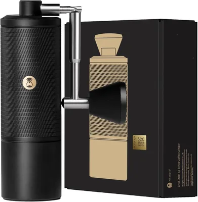 TIMEMORE C5 Pro - Molinillo de café manual con rebaba cónica S2C-042-III, ajuste de precisión de 0,031 mm