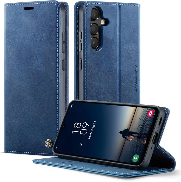 Étui portefeuille en cuir PU ultra-résistant avec support pour Samsung Galaxy S25 FE 5G