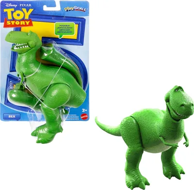 Figura de Acción de Rex de Toy Story 5 de Disney Pixar, 7.25" de Altura, Tiranosaurio Rex Detallado con 8 Articulaciones Móviles - 35% De Descuento