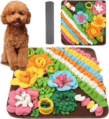 OSDUE Snuffle Mat voor Honden, 50 cm, Wasbaar in de Machine, Draagbaar, Interactief Huisdier Snuffelpad, Langzame Voedermat, Voer
