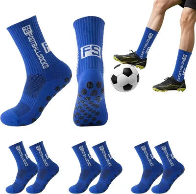 Detontek 3 Paire de Chaussettes de Football Respirantes pour Hommes Taille 6-11
