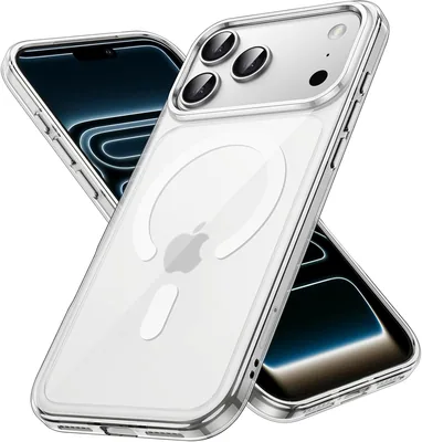 حالة مغناطيسية JETech لهاتف iPhone 17 Pro Max شفافة
