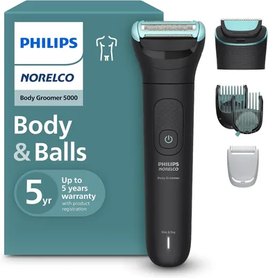 Philips Norelco 5000 Series Body Groomer: Full Body Shaver & Trimmer