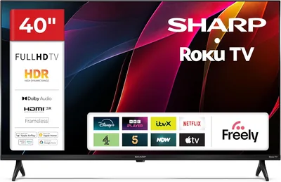 Sharp 40 Inch HDR Roku Smart TV HD2325K
