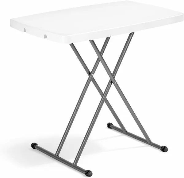Folding Table Adjustable Height 49-74 cm | Portable Side Table