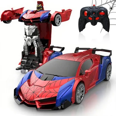Remote Controlled Car, RC Conversion Toy för 4-5-6-7-8-9 År, Kvinnor/Människor, 2.4G 360°Rotation 2 i 1 Robot och Remote Control - Best Deal