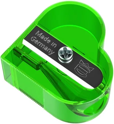 مُحسن حديد Sharpener بثقب واحد، شفاف/أخضر - أفضل سعر