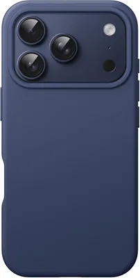 حالة سيارة جيتش السيليكون لـ iPhone 17 Pro Max، أزرق داكن | ملمس ناعم حريري، حماية من الصدمات، مقاومة للخدش، ميكروفايبر