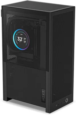 Boîtier PC NZXT H2 Flow - 20,7L de débit d'air élevé Mini-ITX - Avec 2 ventilateurs de 120mm en haut et câble PCIe 5.0 - 331mm de carte graphique