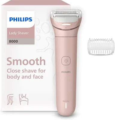 Philips Lady Shaver 8000 - Draadloos, nat en droog, elektrische scheerapparaat, 3-blads systeem, flexibele scheerkop, voor benen - 10% Korting