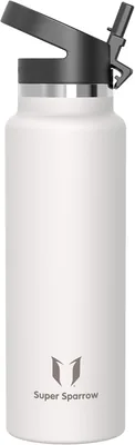 Super Sparrow Bottiglia Termica in Acciaio Inox - 500 ml, 750 ml, 1000 ml, 1.2 L, 1.5 L - SwivelSip BPA Free Thermos