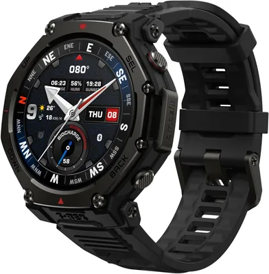 Amazfit T-Rex 3 Pro Smartwatch 48mm Szafirowy, Tytanowa Ramka, GPS Dual Band, Mapy Offline, 25 Dni - Najlepsza cena