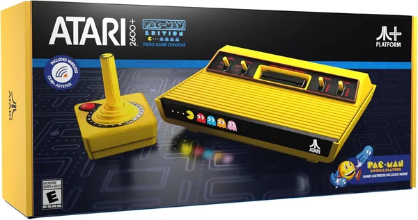 Atari 2600+ PAC-MAN Edition Consola, juego y joystick inalámbrico