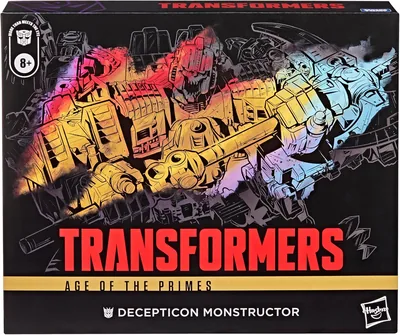 Transformers Age of the Primes Decepticon Monstructor Combiner Figure Set, 6 Action Figures, Toys for 8+