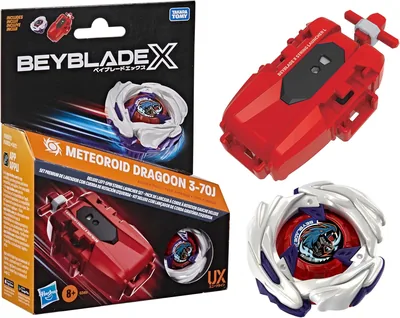 Beyblade X Meteoroid Dragoon String Launcher with Top