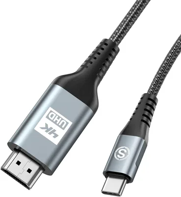 USB-C to HDMI Cable 3.3ft 4K High-Speed Thunderbolt 4/3 for iPhone 17 | Sweguard USB Type C to HDMI Cord