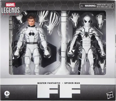 Marvel Legends Series, Fundación Futura, Mister Fantástico y Hombre Araña, Pack Doble de Figuras Coleccionables a Escala