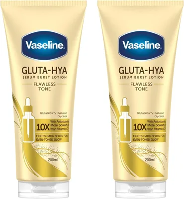 Vaseline Gluta-Hya Flawless Tone, Antioxidant-Rich Moisturising Lotion, Against Pigment Spots, with 