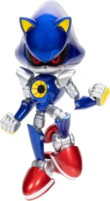 JAKKS Pacific Sonic el Erizo Moderno Metal Sonic Figura de Colección del 35º Aniversario, 6 Pulgadas, Articulada con Acceso - Mejor Oferta