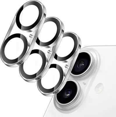Protecteur d'objectif JETech pour iPhone 17, verre trempé 9H, anti-rayures, compatible avec la plupart des coques, ne nuise pas à la vision nocturne