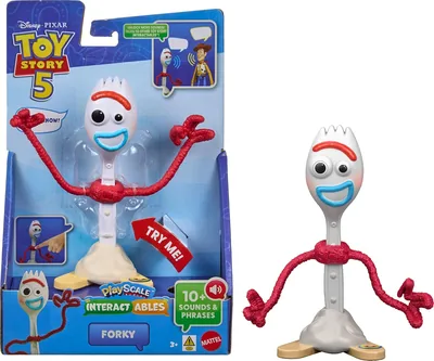 Disney Toy Story 5 Forky Interactable Figure, 7 Inch