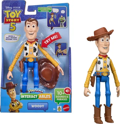 Disney Pixar Toy Story 5 Woody Figure, 9 Inch, Movie Sounds & Interacts, Best Deal
