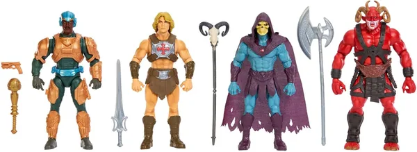 Pack de 4 Figuras de Acción Masters del Universo - Exclusivo 2026 con 14 Puntos de Articulación