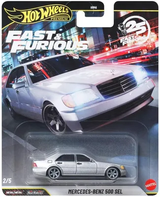 Hot Wheels Rápidos y Furiosos Mercedes-Benz 5 Series, Coche 1:64 Metal/Metal y Figuras de Juguete para Colección y Exposición