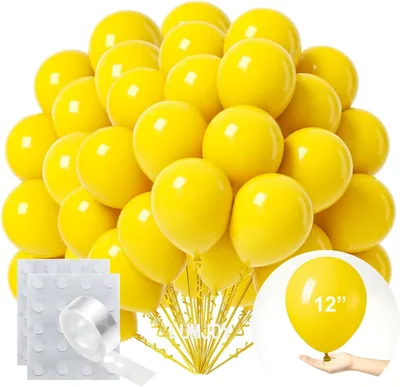 Lumjoy 12 Inch Matte Yellow Balloons Best Deal