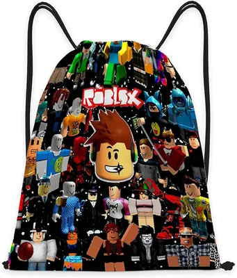 Roblox Gym Tas met Trekkoord - Kindersporttas | Reistas voor Strand, Trekkoordtas voor Kids