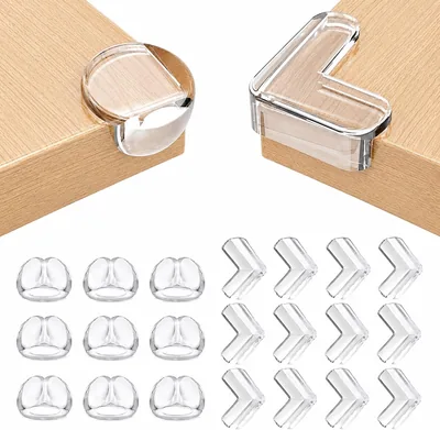 Baby Ecken Protectors, 21st Pcs Baby Edge Guards Adhesive Edge Protector Table Edge Protector Corner Protector Transparent